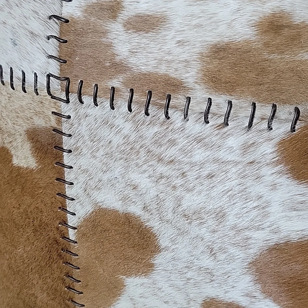 Cowhide Hair-On Accent Throw Pillow 18